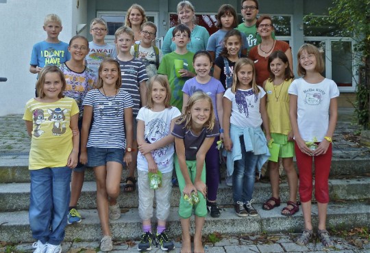 Die Teilnehmer und Begleiter des Ferienprogramms 2013 des OV Bad Schönborn