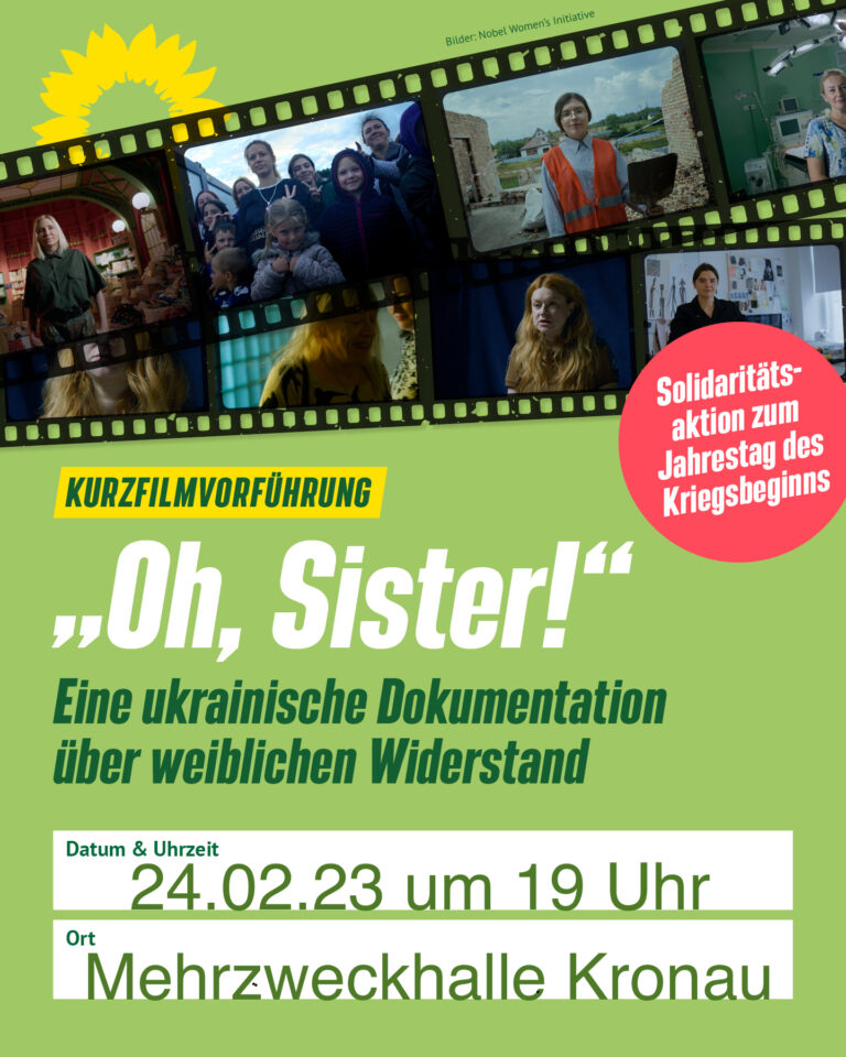Veranstaltung: „Oh Sister!“- Eine ukrainische Dokumentation über weiblichen Widerstand