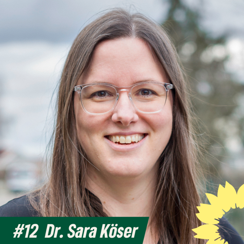 Grüne Liste Listenplatz #12 Dr. Sara Köser (Bildrechte: Grüne Liste Bad Schönborn)