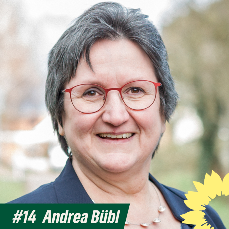 Grüne Liste Listenplatz #14 Andrea Bübl (Bildrechte: Grüne Liste Bad Schönborn)