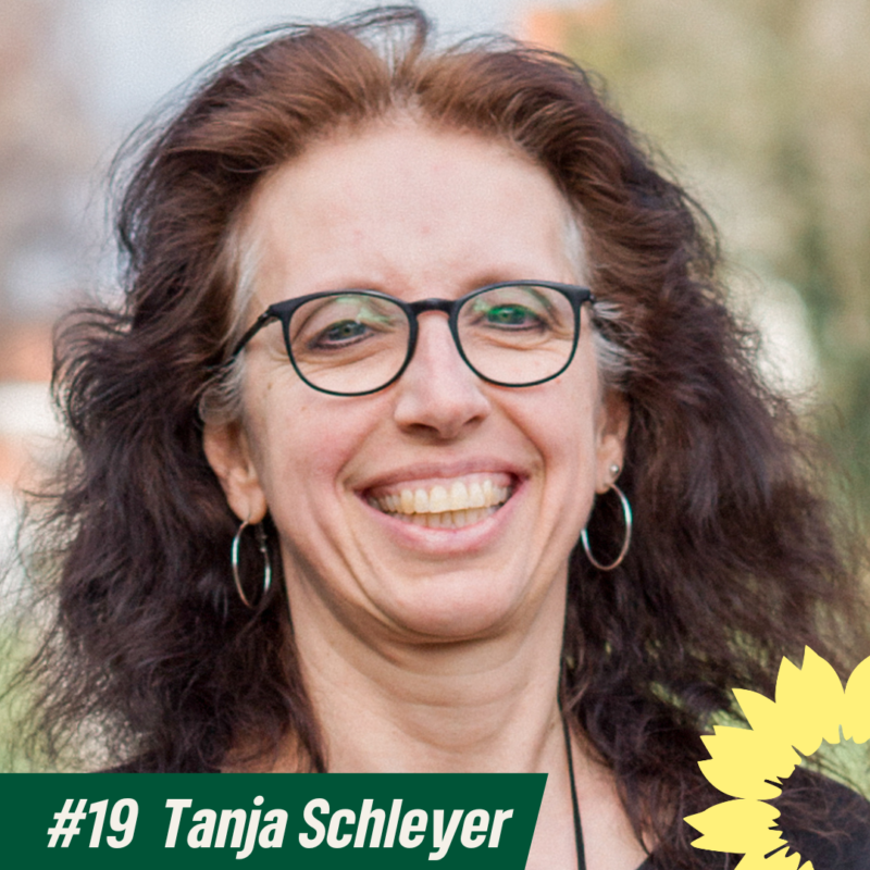 Grüne Liste Listenplatz #19 Tanja Schleyer (Bildrechte: Grüne Liste Bad Schönborn)