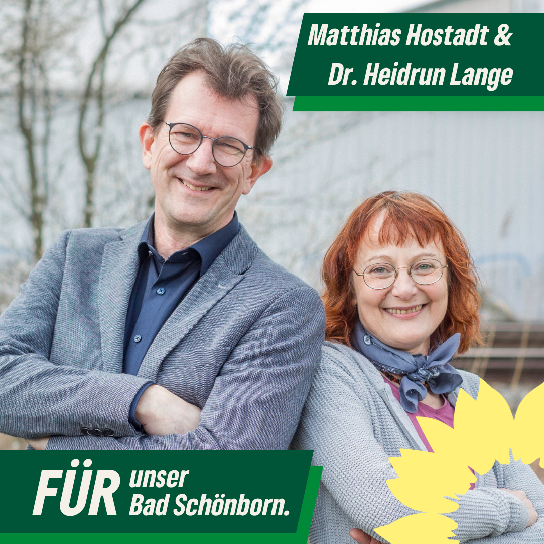 Grüne Liste Matthias Hostadt & Dr. Heidrun Lange (Bildrechte: Grüne Liste Bad Schönborn)