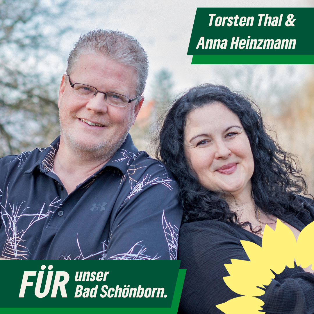 Grüne Liste Torsten Thal & Anna Heinzmann (Bildrechte: Grüne Liste Bad Schönborn)