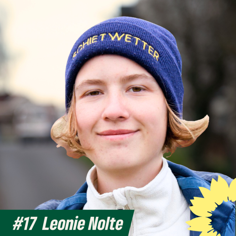 Grüne Liste Listenplatz #17 Leonie Nolte (Bildrechte: Grüne Liste Bad Schönborn)