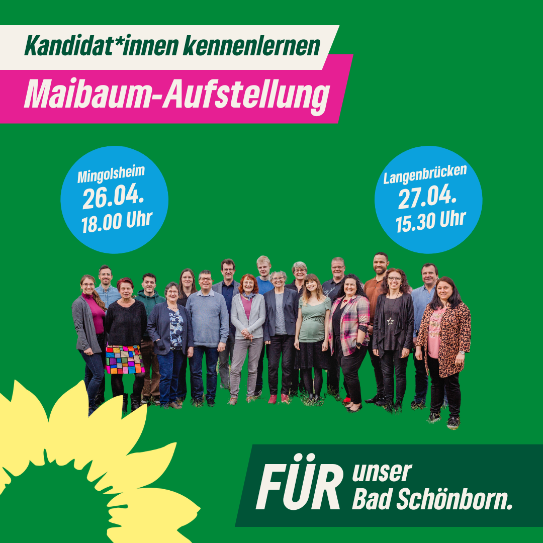 Maibaum-Aufstellung in Mingolsheim und Langenbrücken am 26. und 27. April