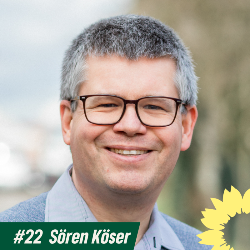 Grüne Liste Listenplatz #22 Sören Köser (Bildrechte: Grüne Liste Bad Schönborn)