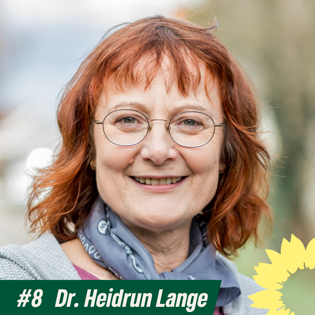 Grüne Liste Listenplatz #8 Dr. Heidrun Lange (Bildrechte: Grüne Liste Bad Schönborn)