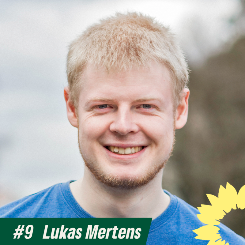 Grüne Liste Listenplatz #9 Lukas Mertens (Bildrechte: Grüne Liste Bad Schönborn)