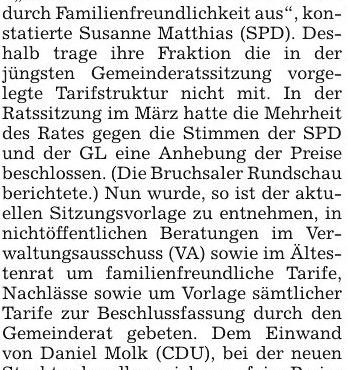 BNN Umstrittene Eintrittspreise 11.12.2018 S.23