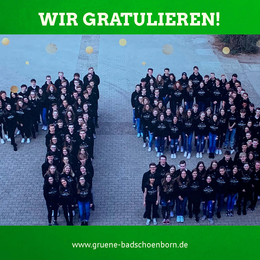 Wir gratulieren zum Schulabschluss 2019