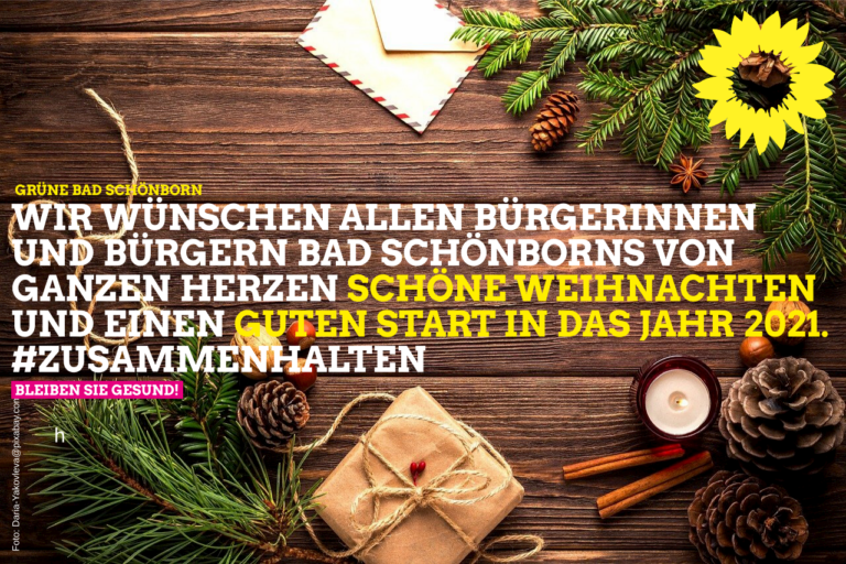Weihnachtsgruß der Grünen Bad Schönborns