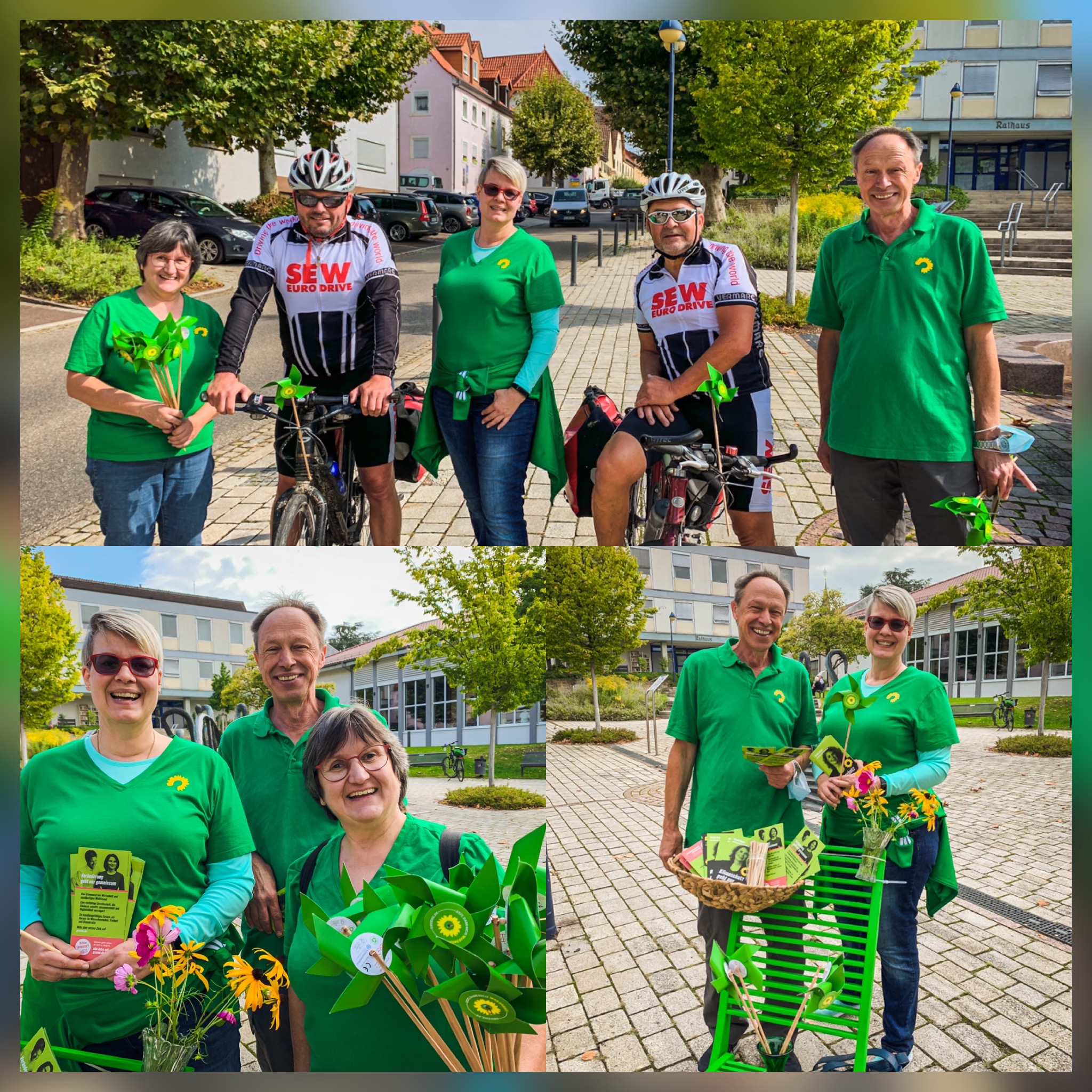GrÃ¼ner Stuhl am Niederbronn-Les-Bains Platz