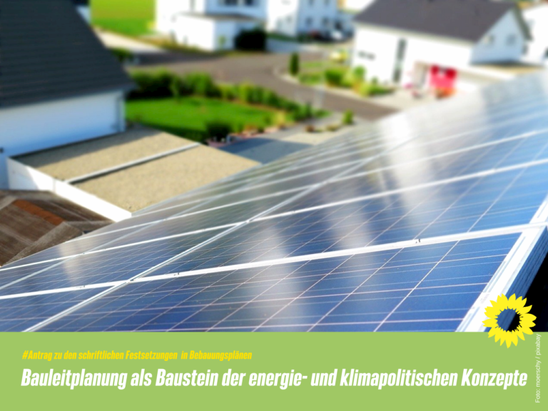 Bauleitplanung als Baustein der energie- und klimapolitischen Konzepte