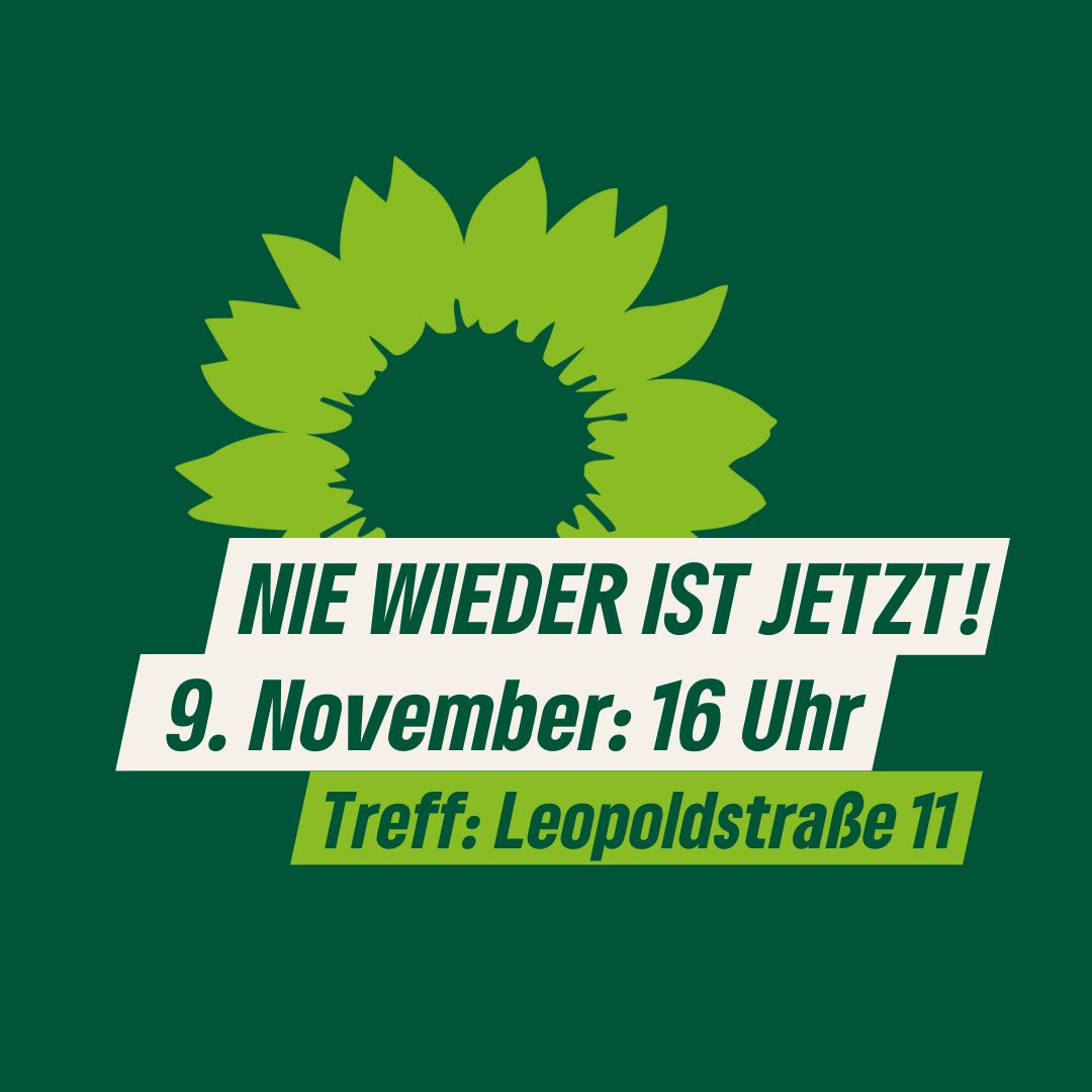 Nie wieder ist jetzt! Treffpunkt: LeopoldstraÃŸe 11, Mingolsheim am 9. November um 16 Uhr