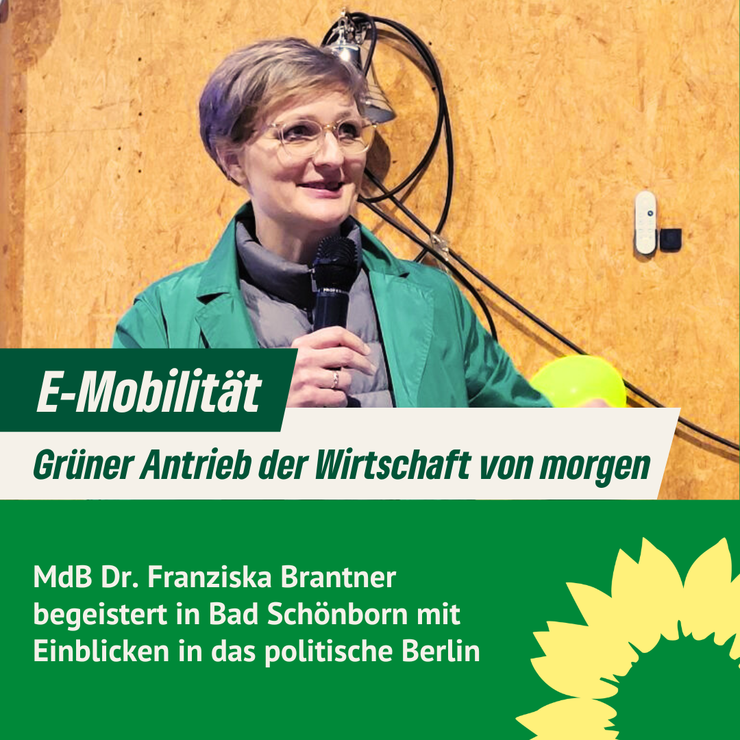 E-MobilitÃ¤t - GrÃ¼ner Antrieb der Wirtschaft von morgen - MdB Dr. Franziska Brantner in Bad SchÃ¶nborn